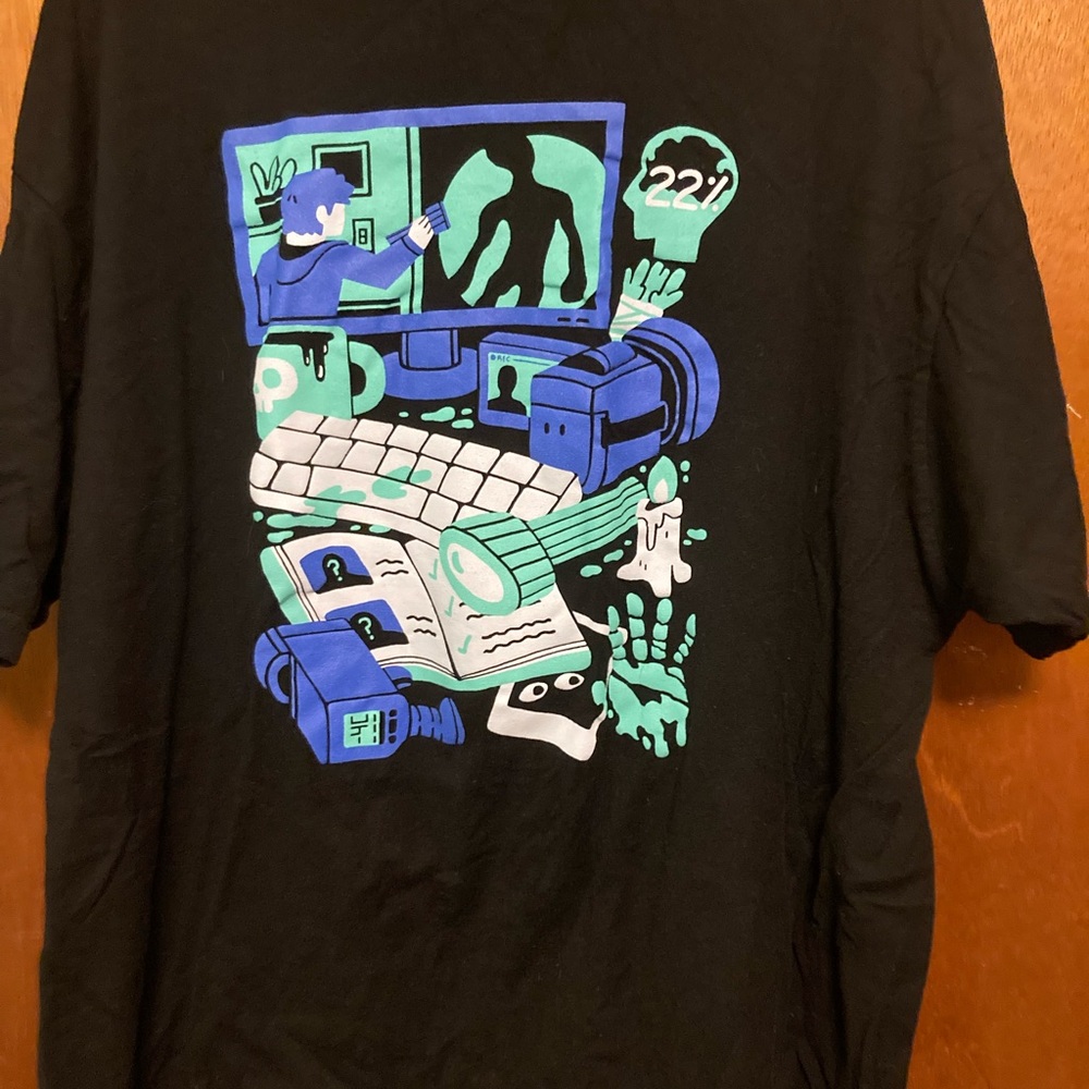 Black Phasmophobia Gaming Shirt